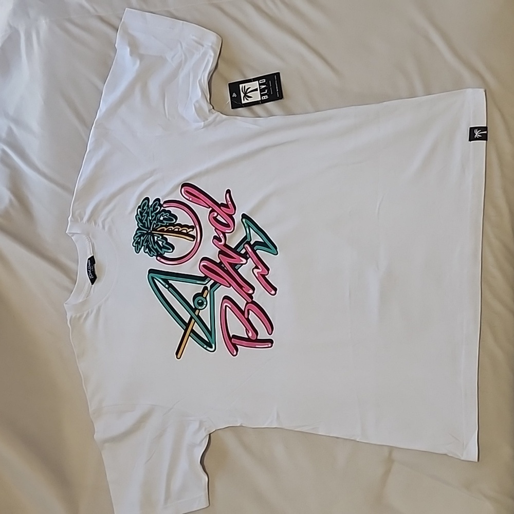 Blvd Supply White Short Sleeve Crewneck Tee - Men's X-Large